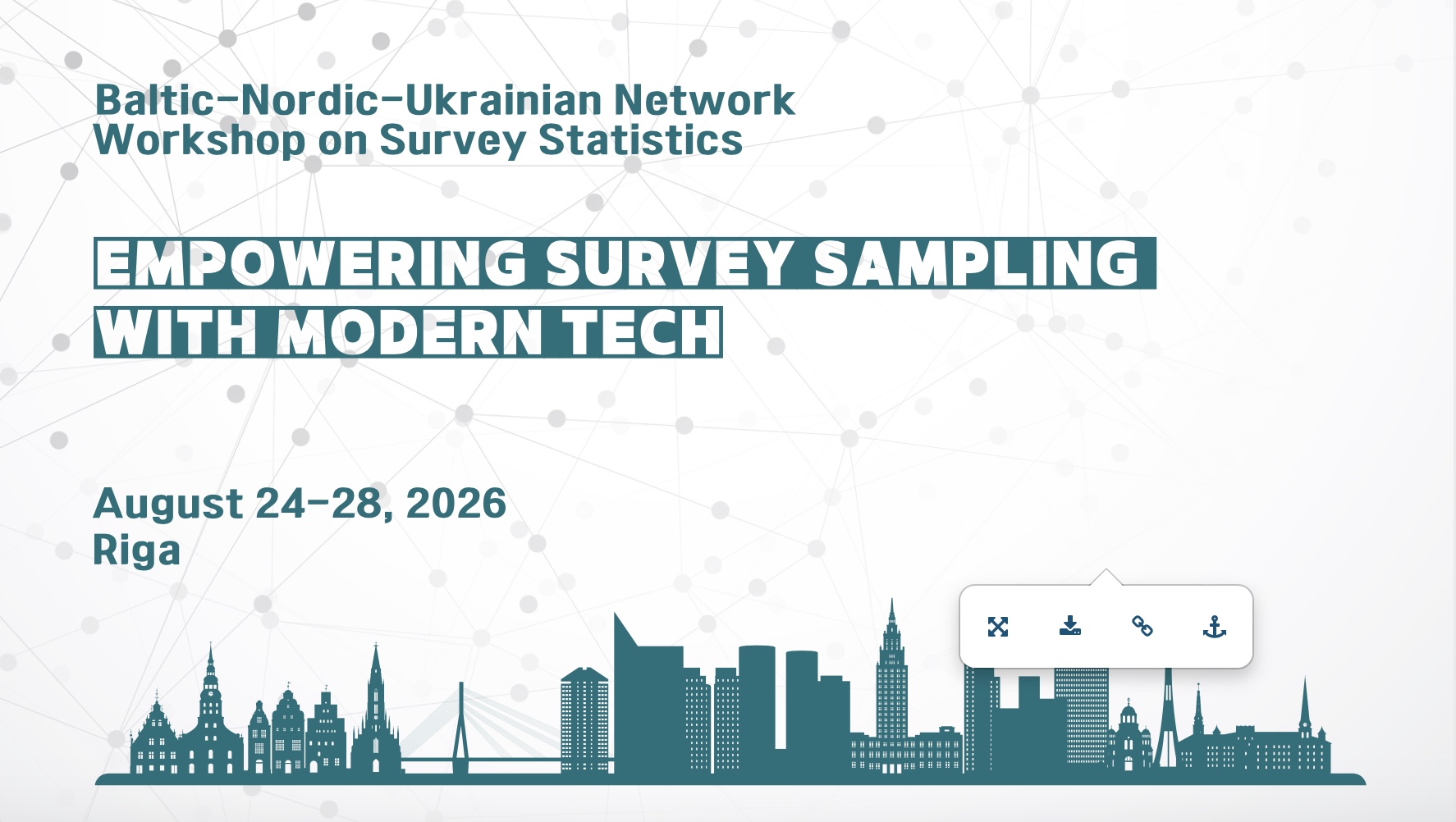 Представники  кафедри ПС взяли участь у Workshop on Survey Statistics 2026 у Ризі